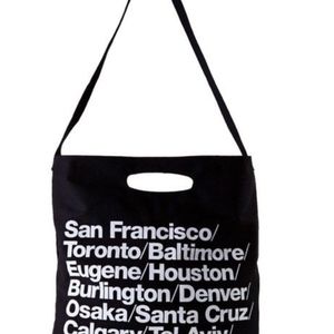 NEW Original American Apparel City Tote Bag Black